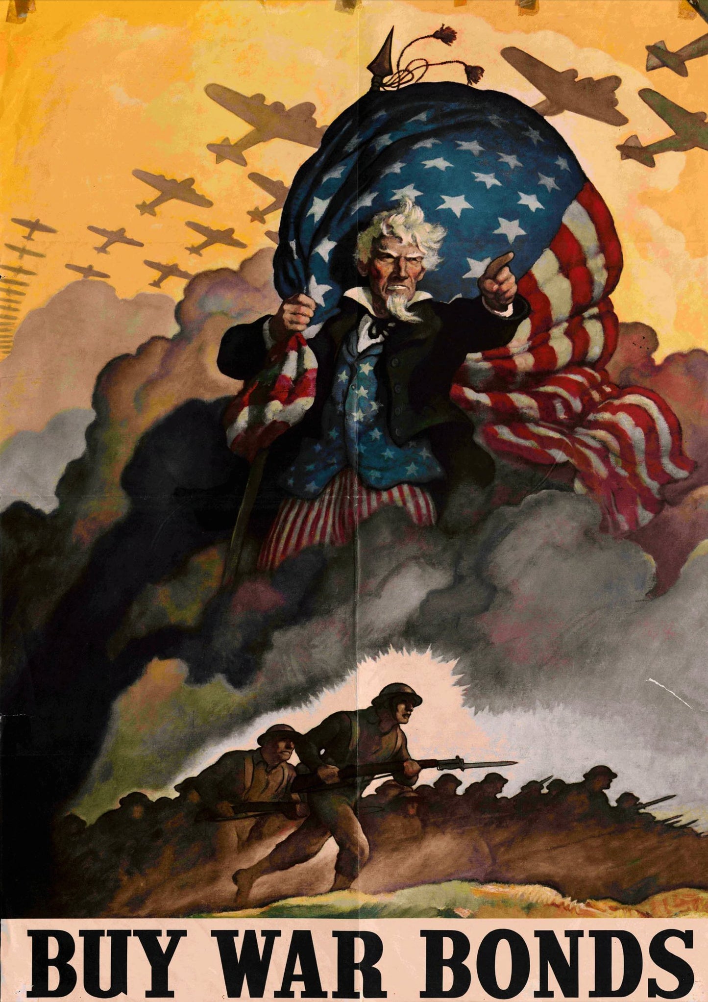 Buy War Bonds - American Propaganda Poster - Amazing Maps