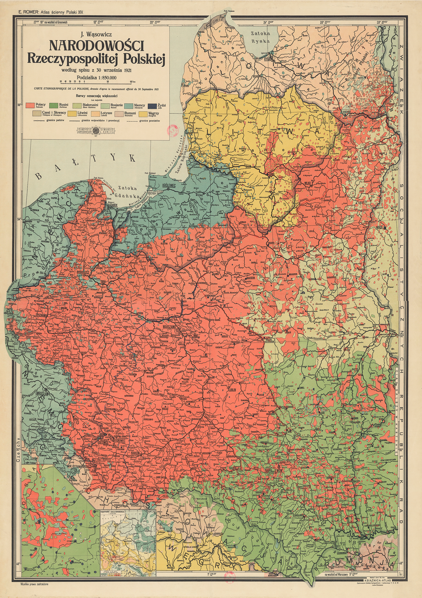 Ethnic Map of Poland in 1921