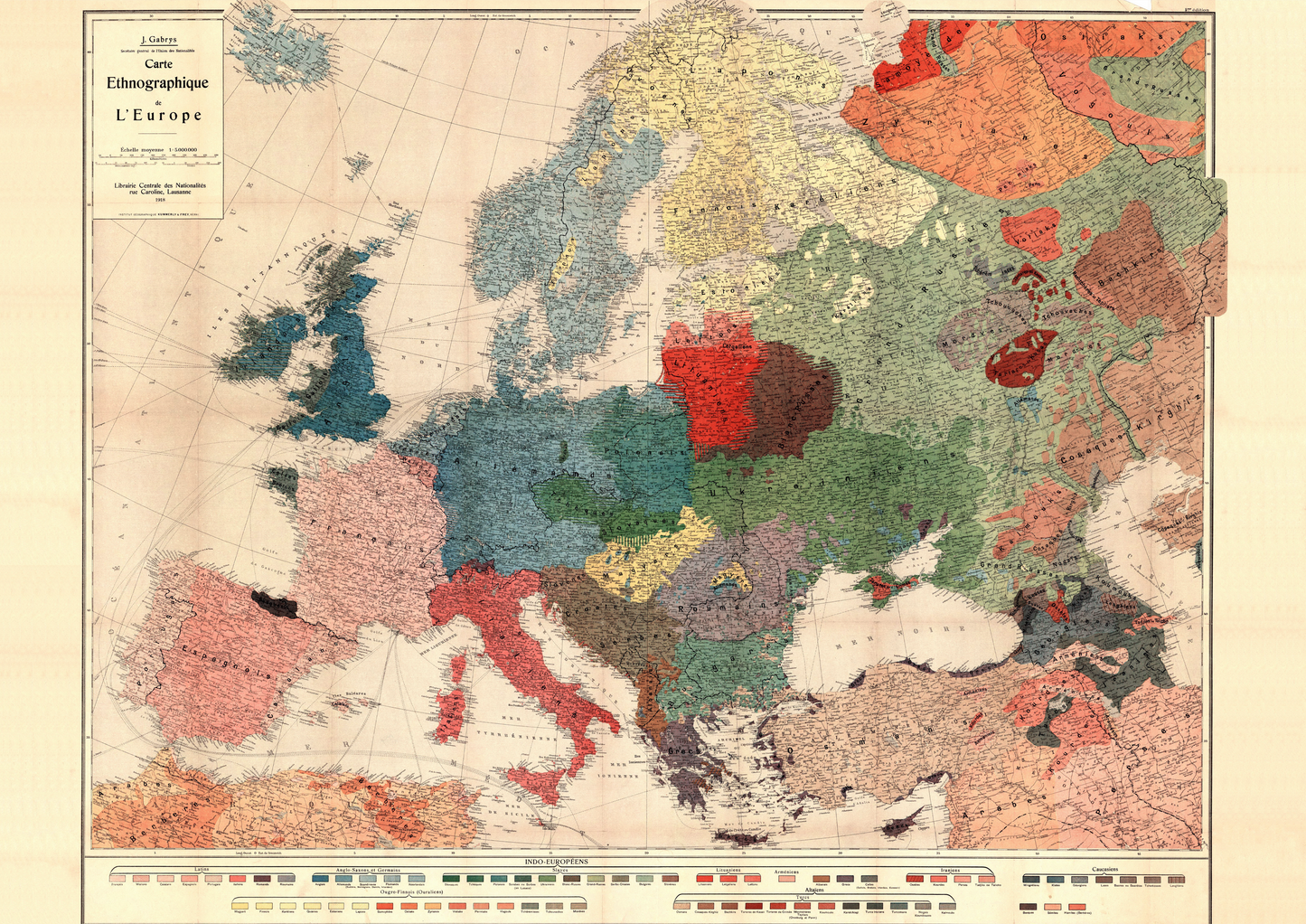 Ethnic Map of Europe in 1918