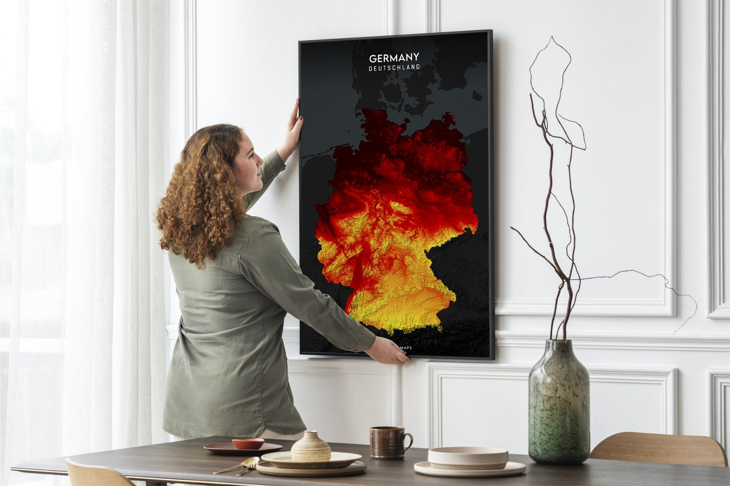 Germany Relief map - Amazing Maps