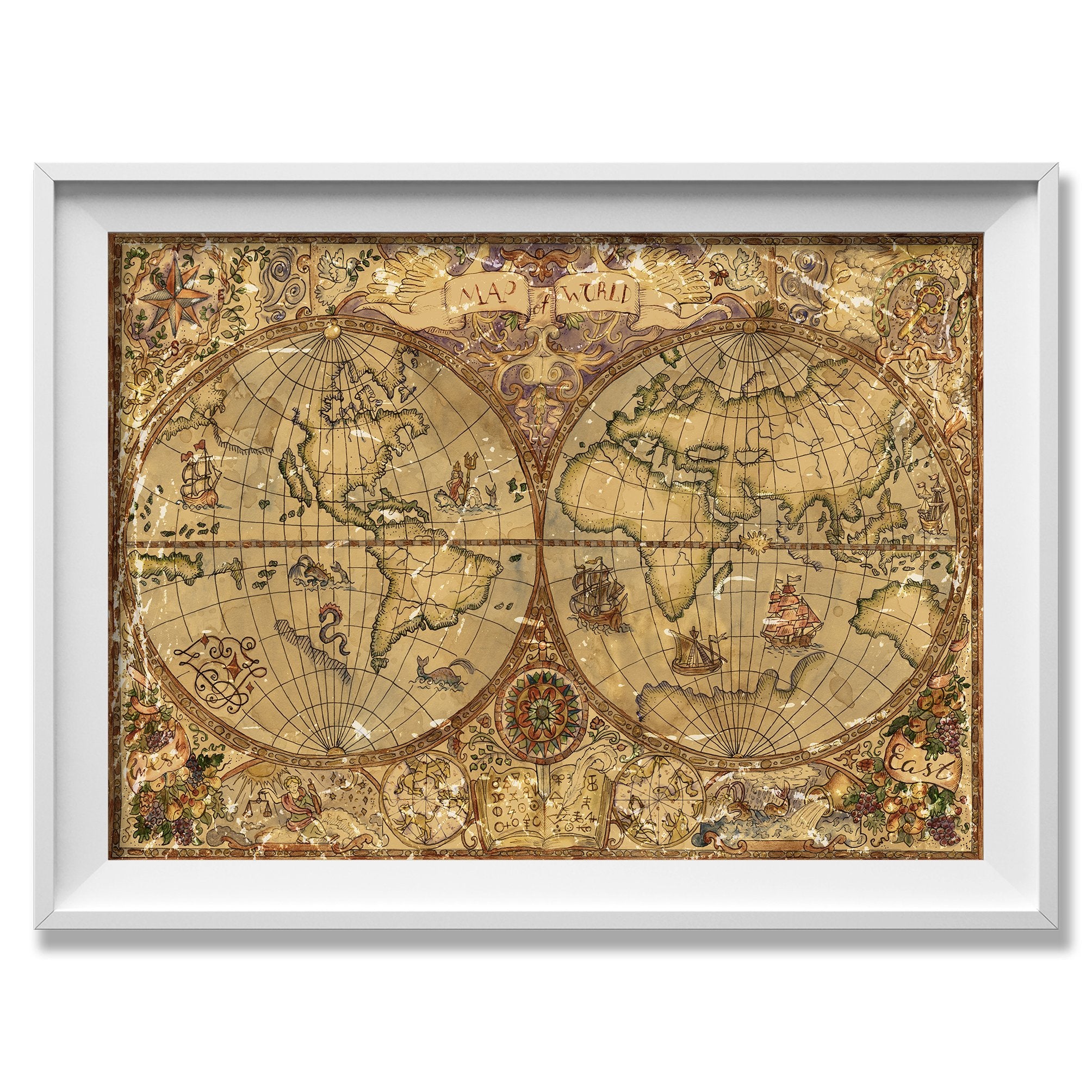 Historic Spherical Map of the World – Amazing Maps