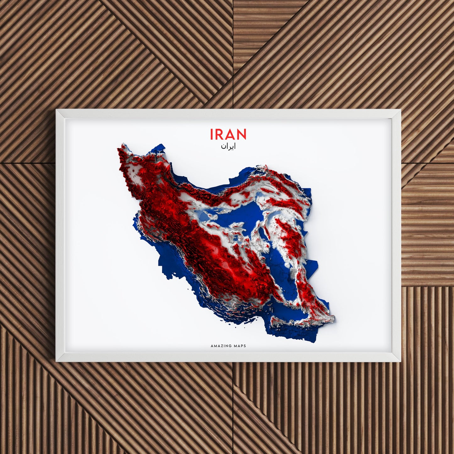 Iran Relief map - Amazing Maps