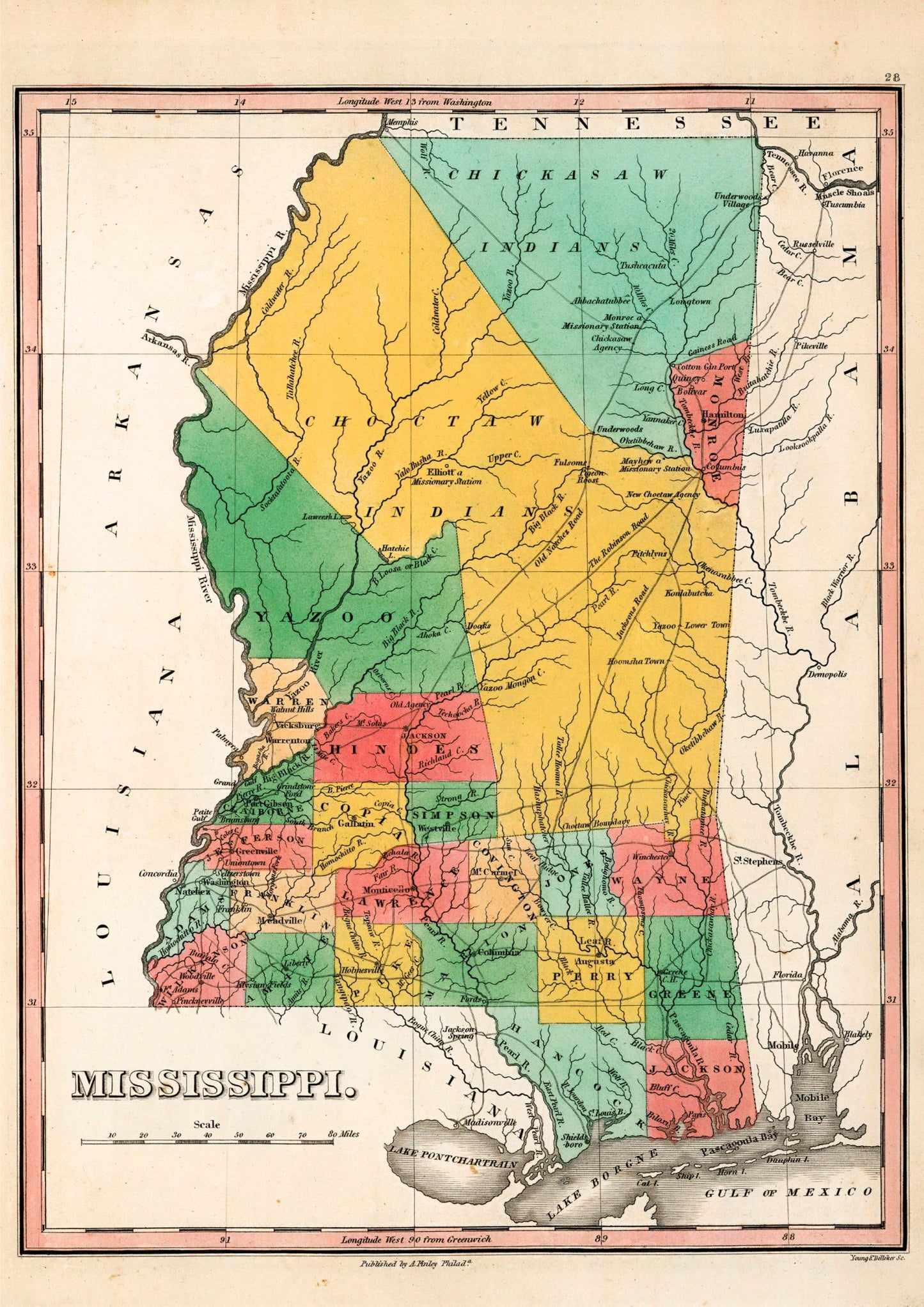 Mississippi Historic Map - Amazing Maps