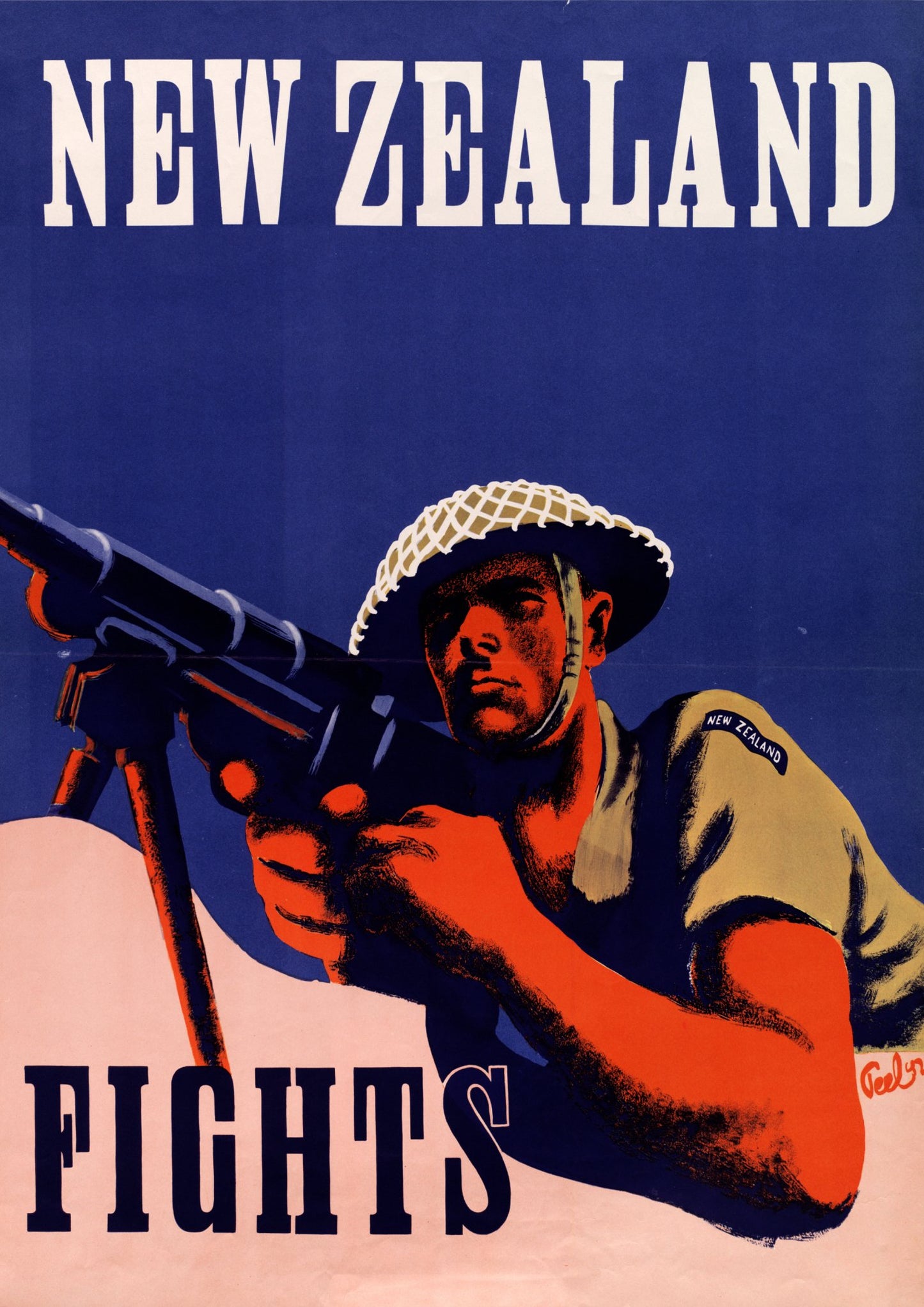 New Zealand Fights! - Propaganda Poster - Amazing Maps