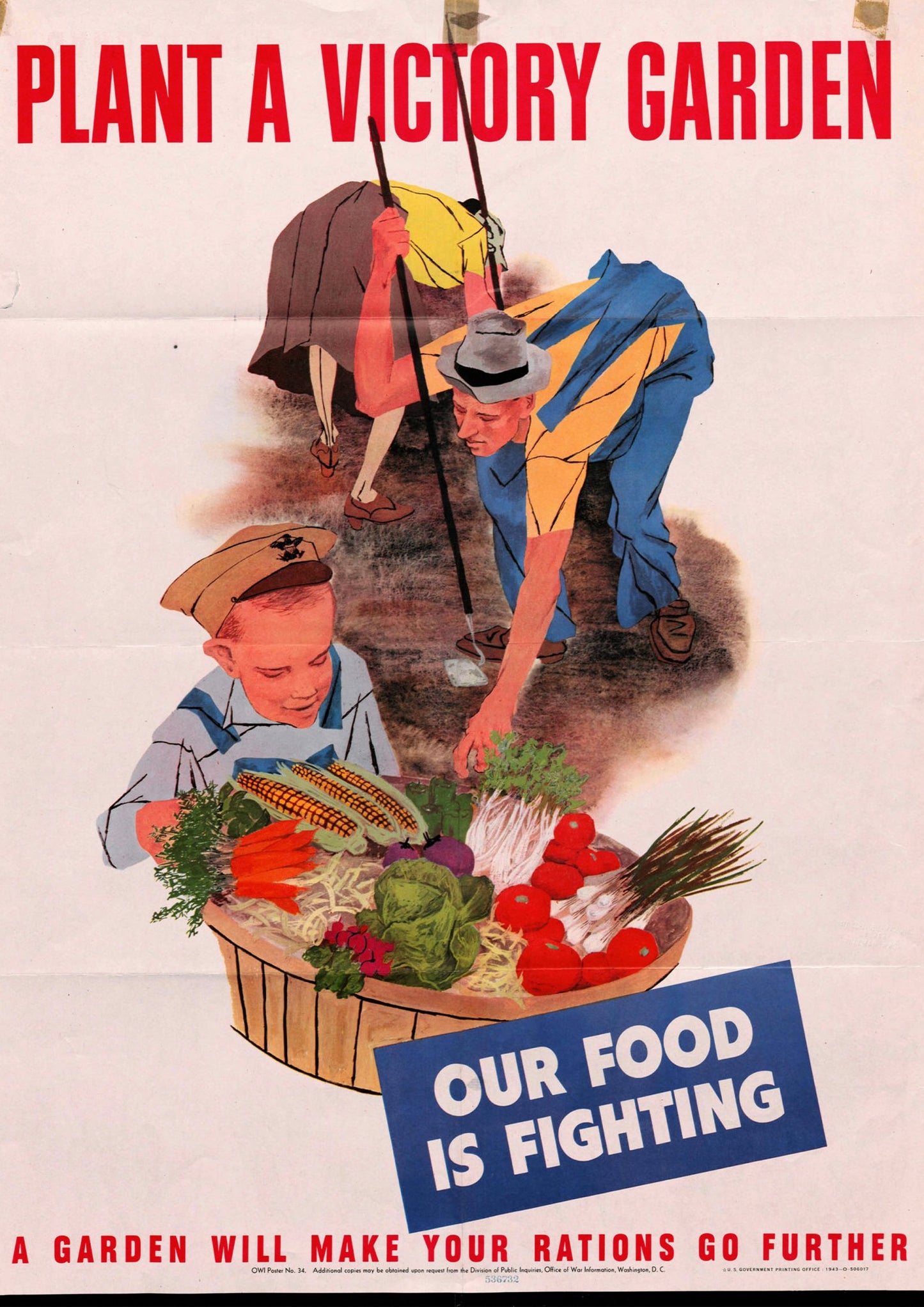 Plant A Victory Garden - American Poster - Amazing Maps