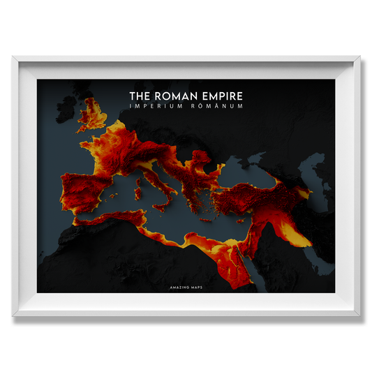 Roman Empire Relief map