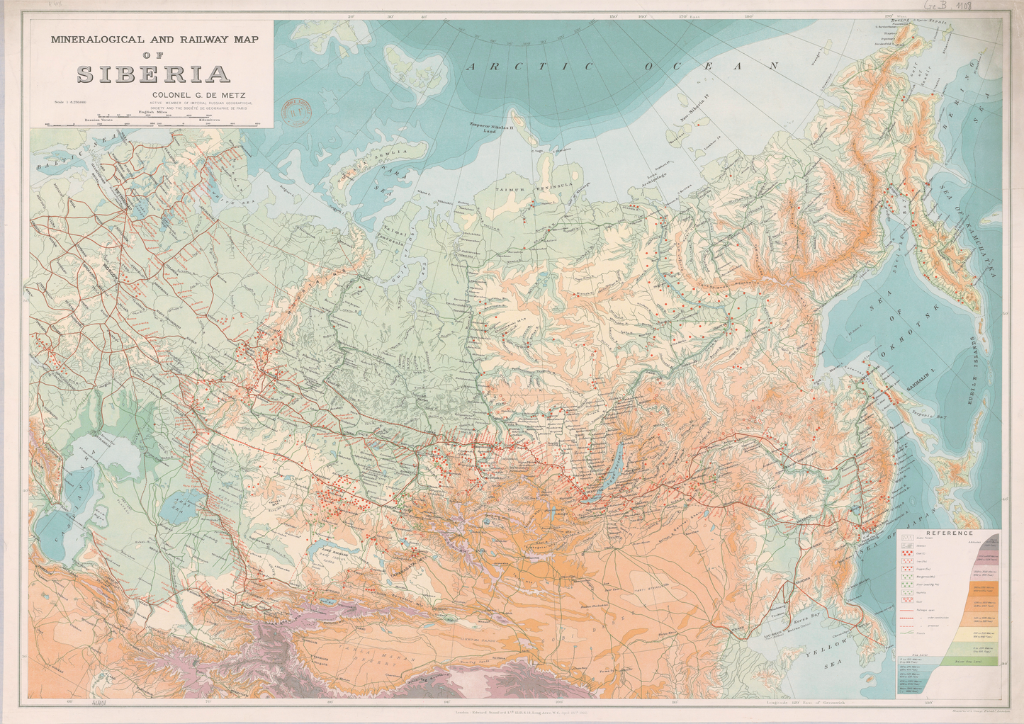 Historic Map of Siberia