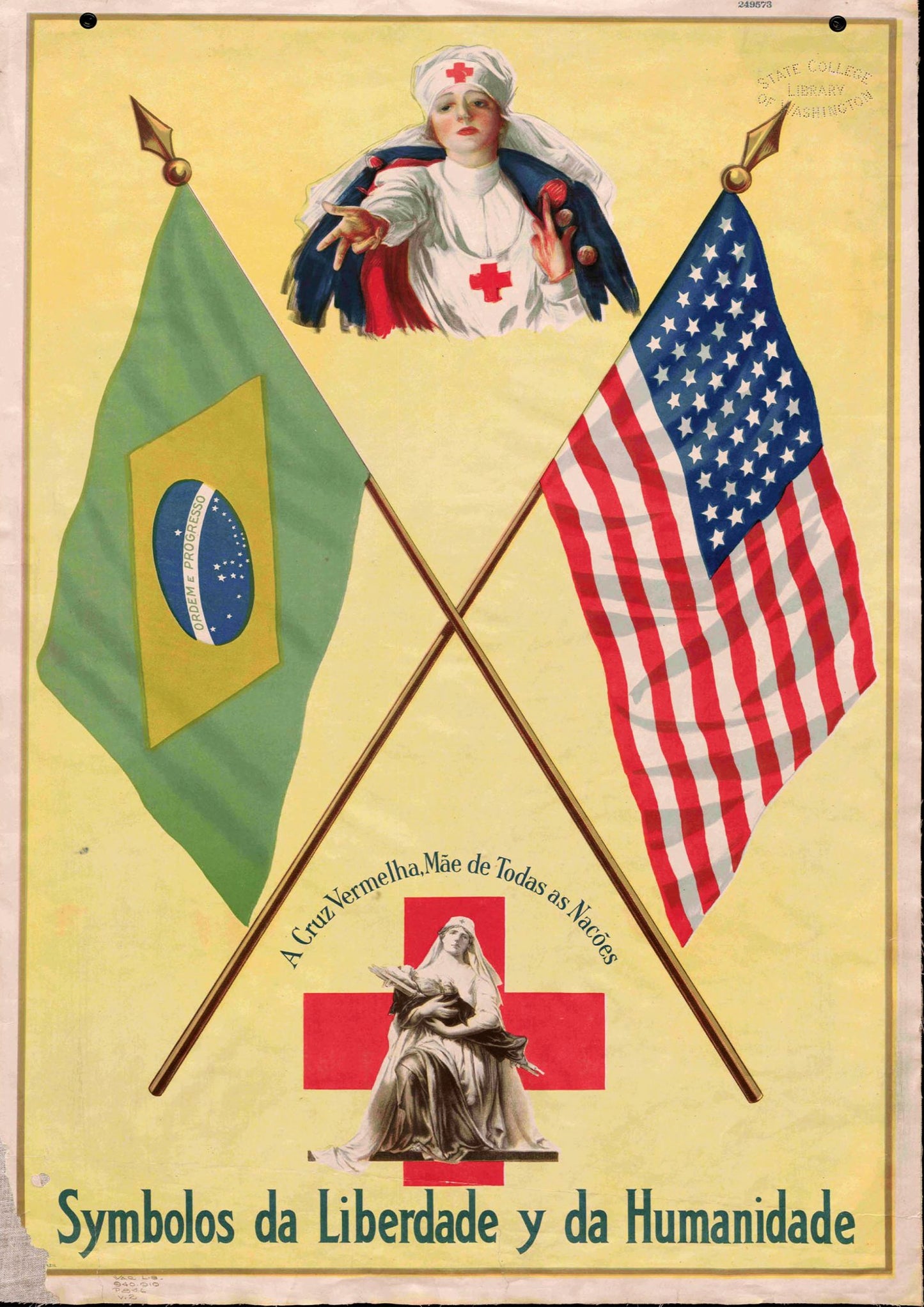 USA - Brazil Friendship Poster - Amazing Maps