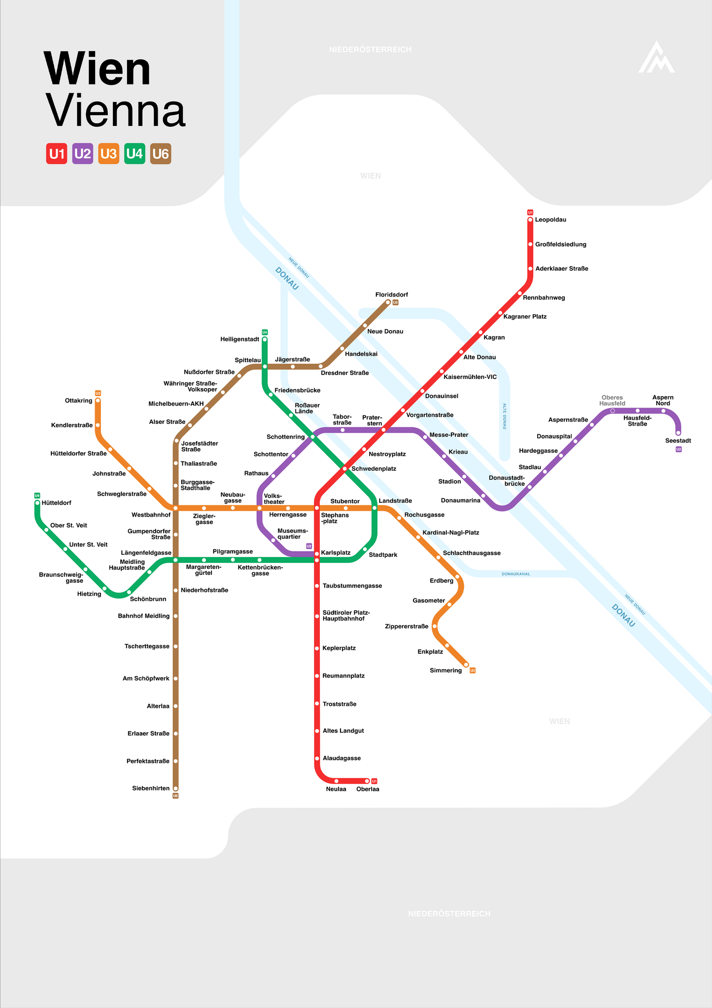Vienna Metro map
