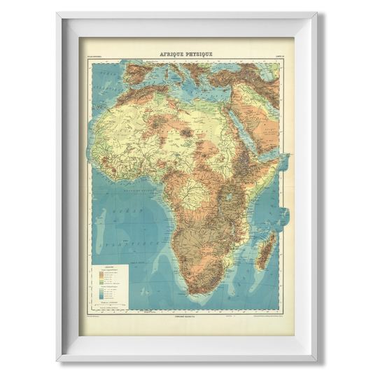 Africa in French Historical Map
