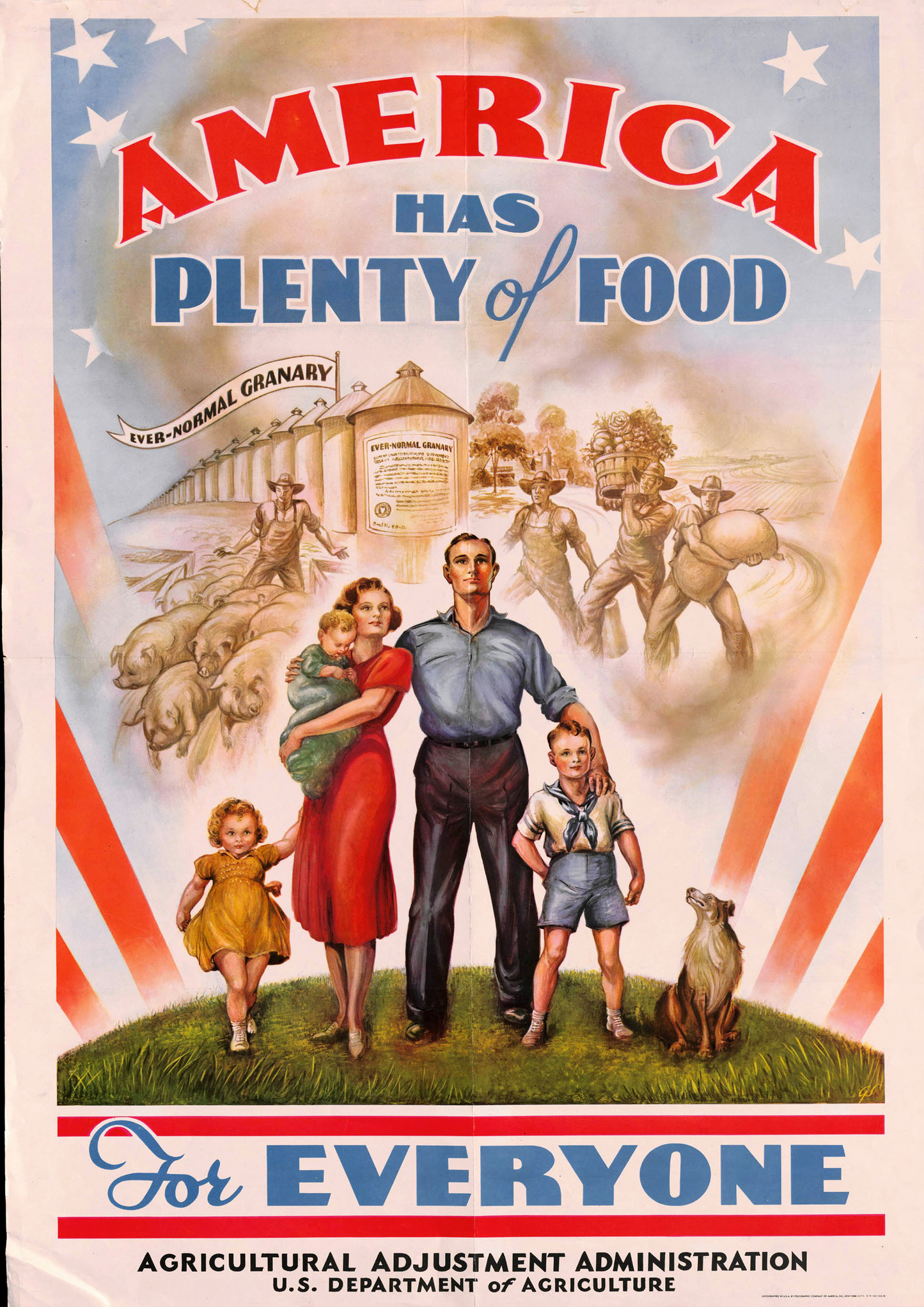 America Has Plenty of Food Poster