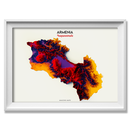 Armenia Relief map