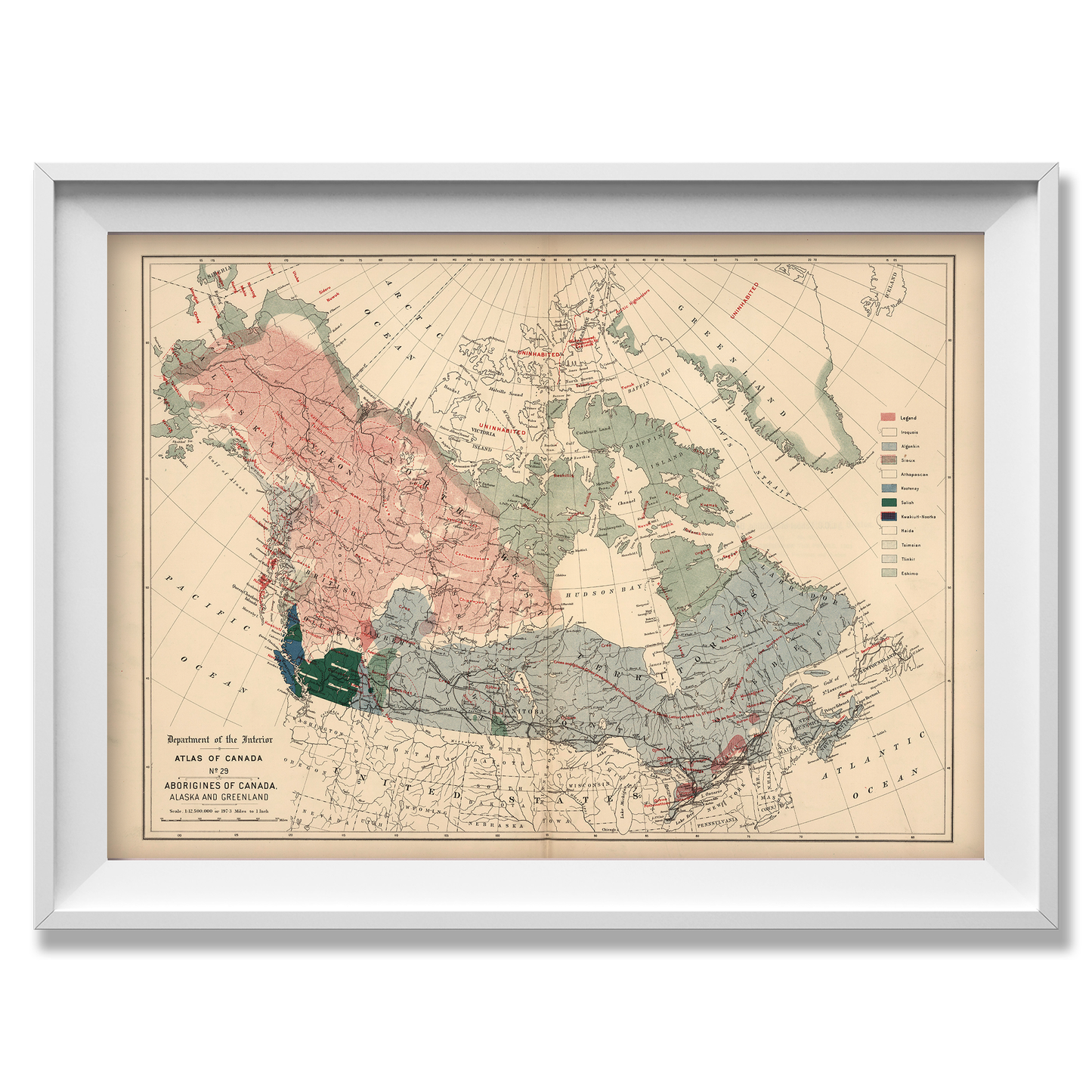 Atlas of Canada Historic map