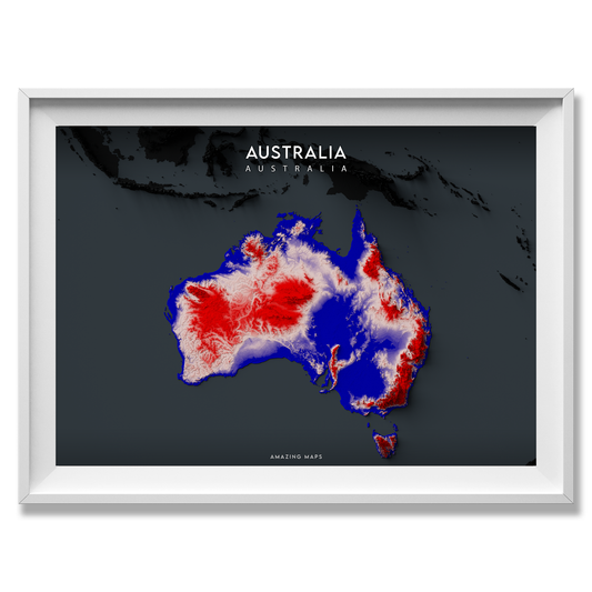 Australia Relief map