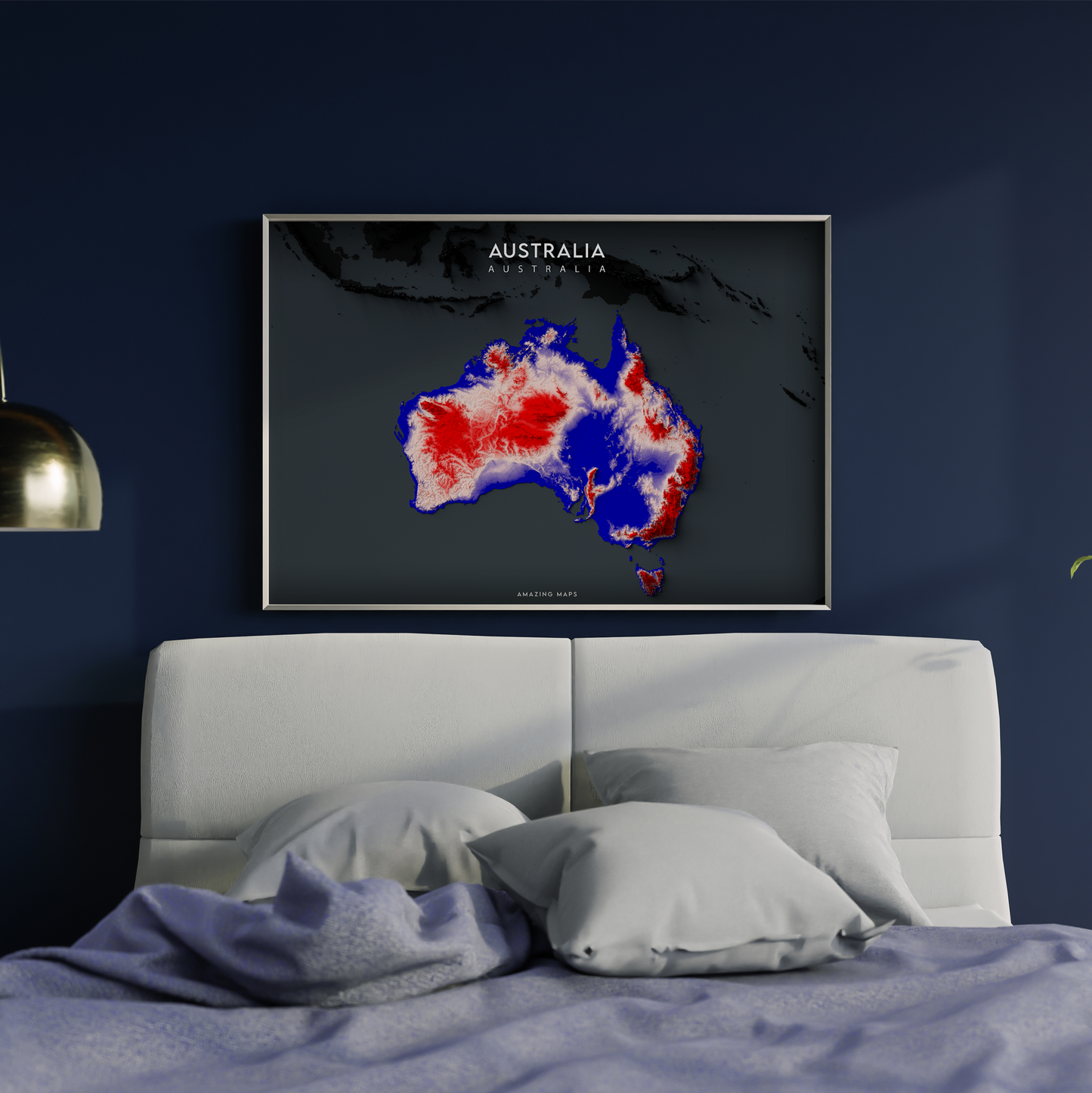 Australia Relief map