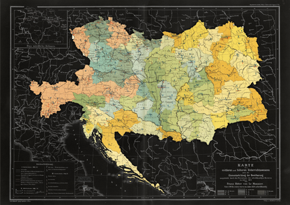Austria-Hungary 1874 - Historic Map