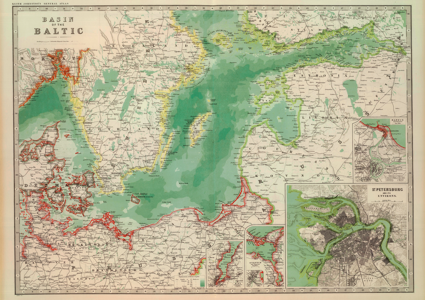 Baltic Sea Historic Map