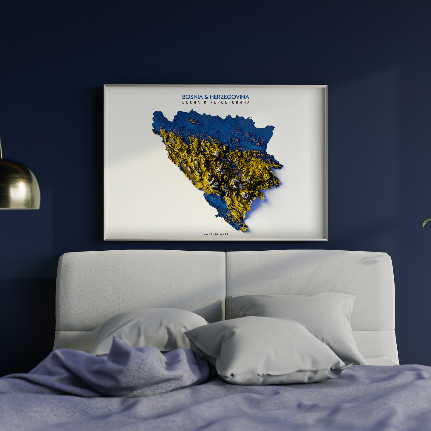 Bosnia Relief map