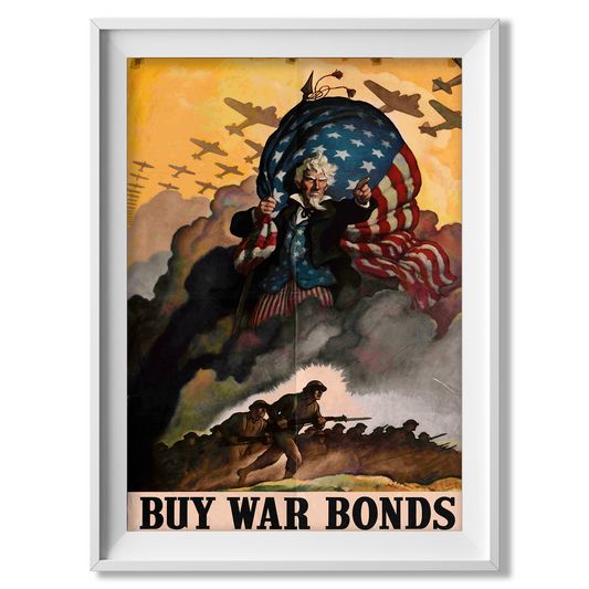 Buy War Bonds - American Propaganda Poster