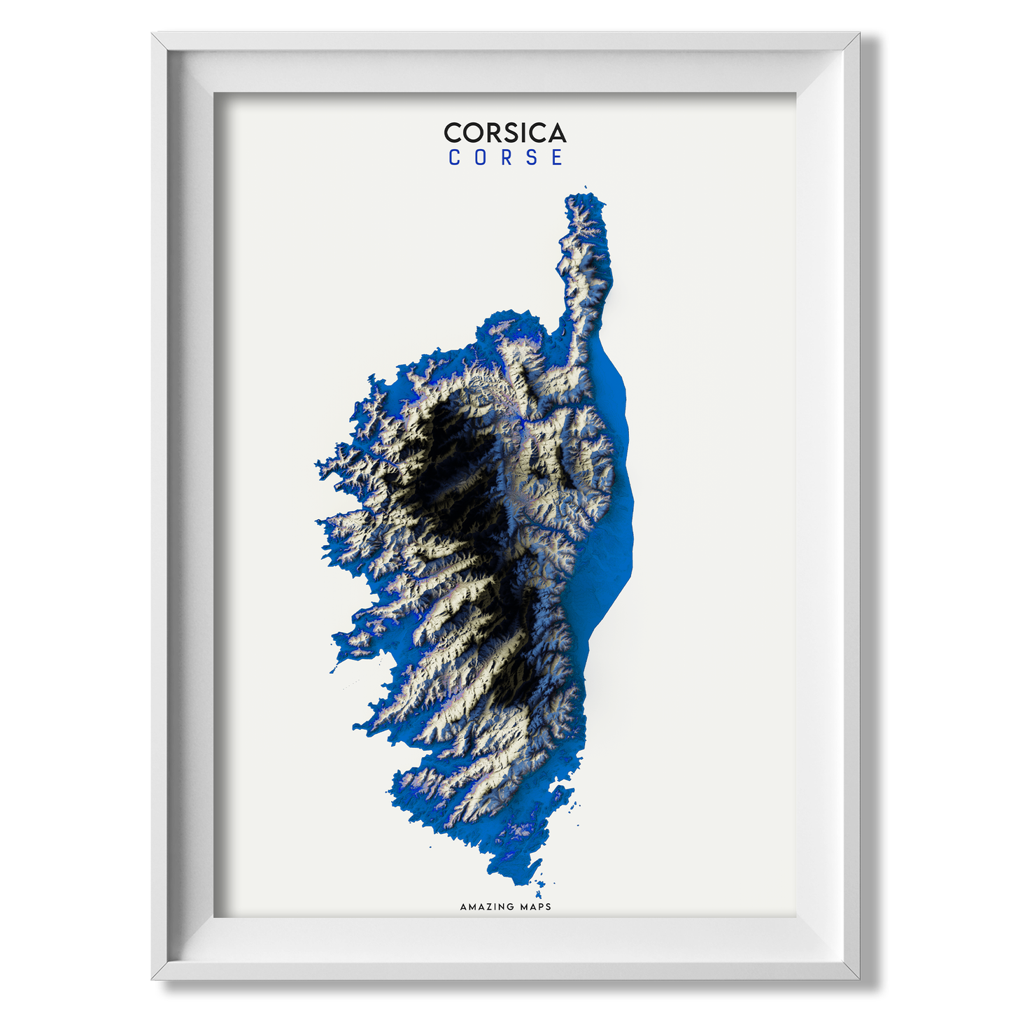 Corsica Relief map