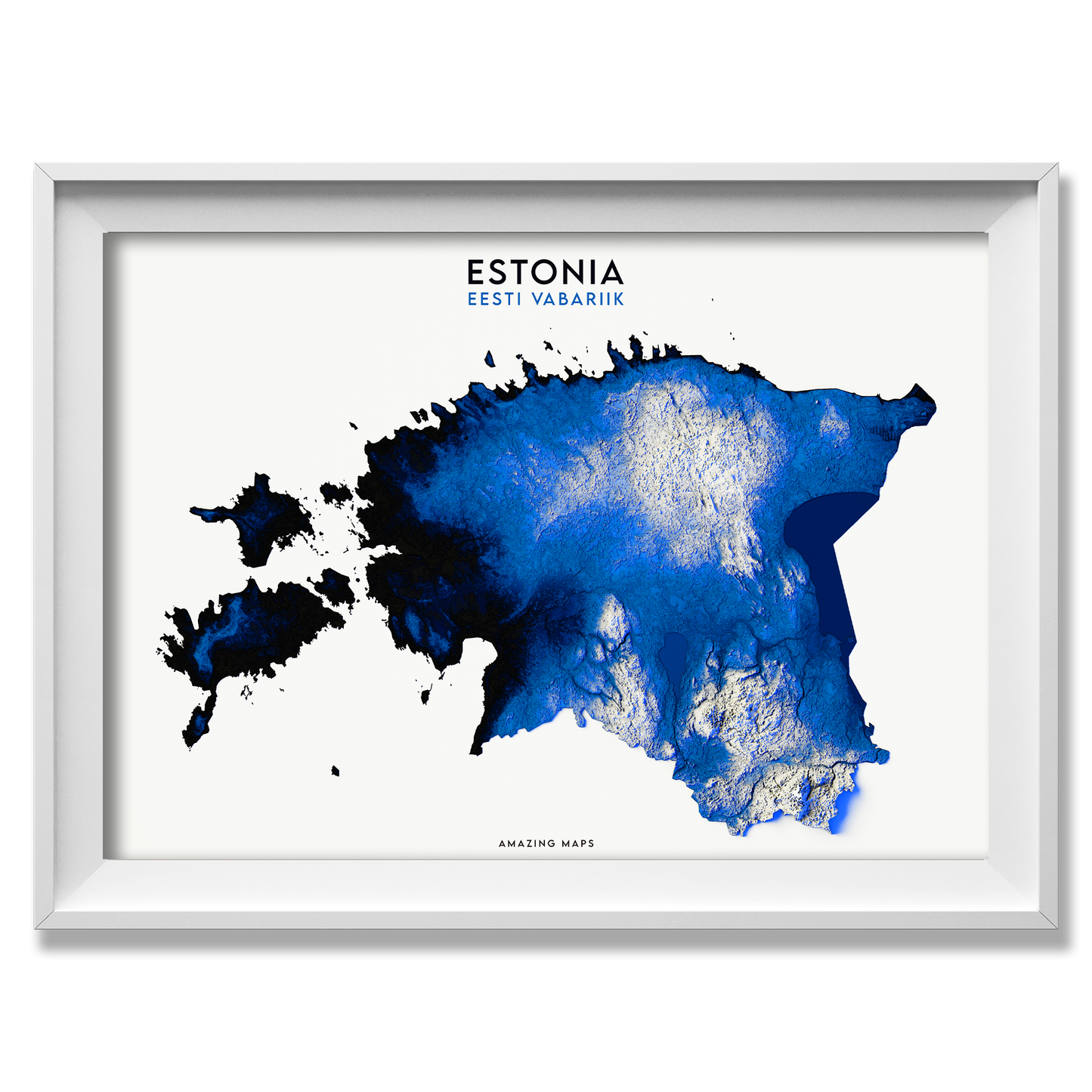 Estonia Relief map
