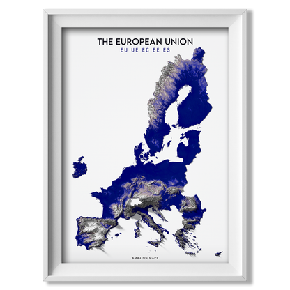 European Union Relief map