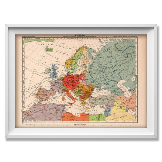 Europe During World War 2 Historic Map