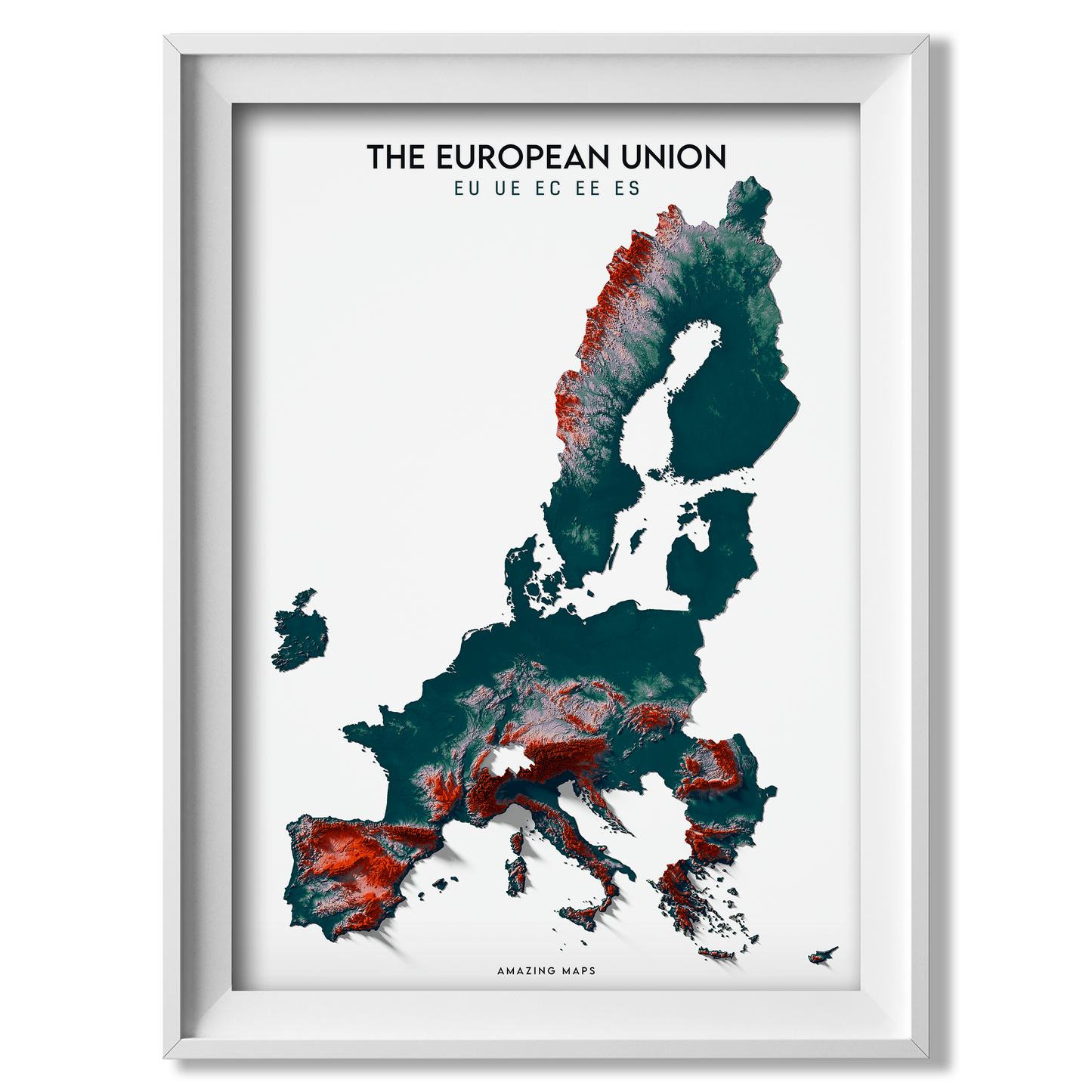 European Union Relief map