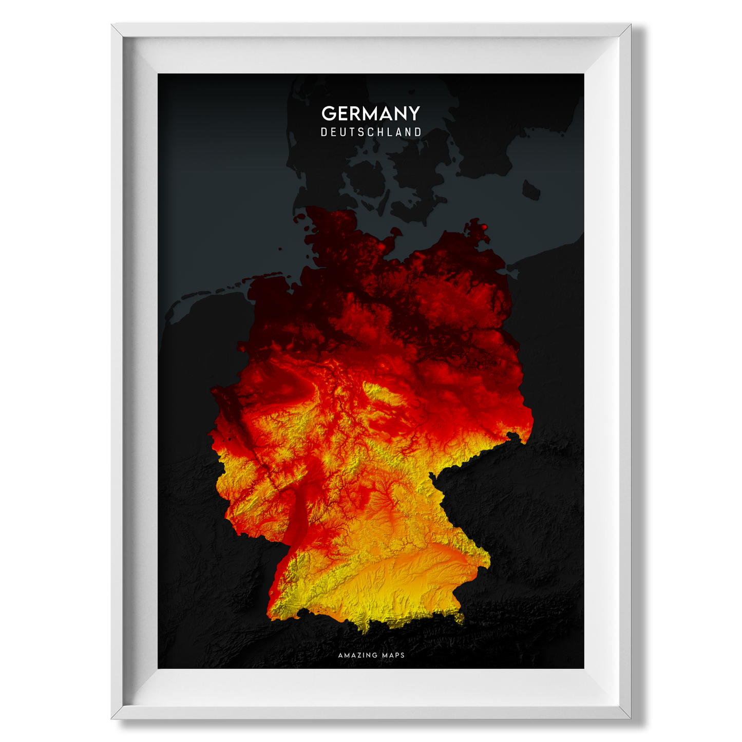 Germany Relief map
