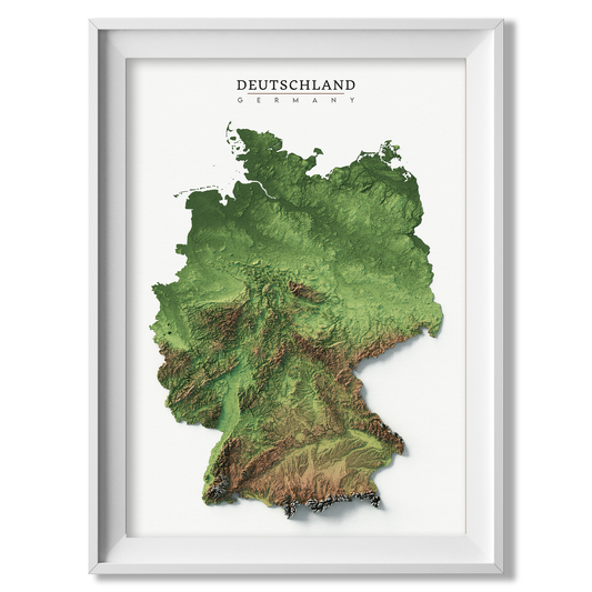 Germany Realistic Relief map
