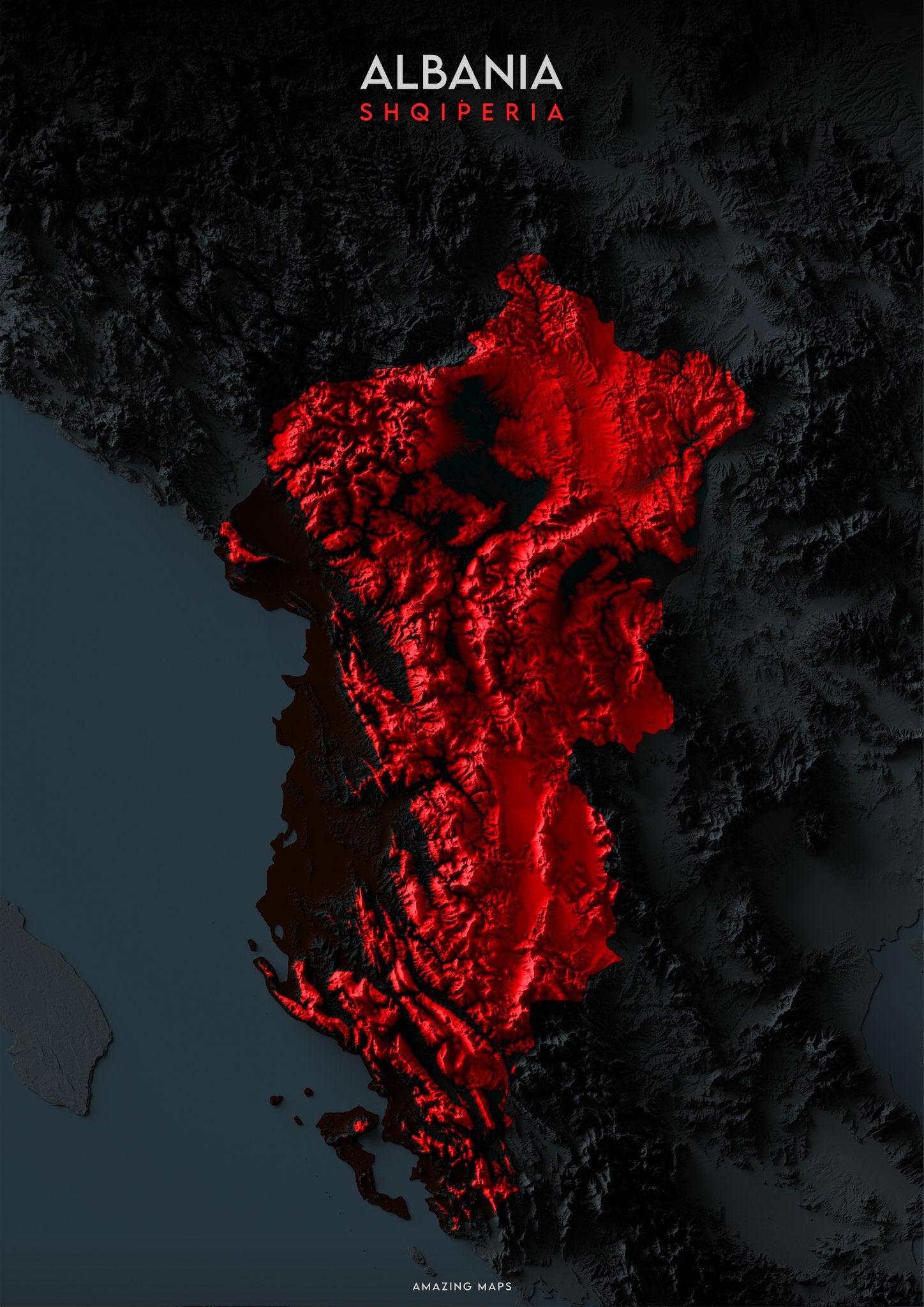 Albania Map Satellite 3D Map Of Albania albania-map-satellite-3d-map-of-albania