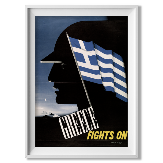 Greece Fights On - Propaganda Poster