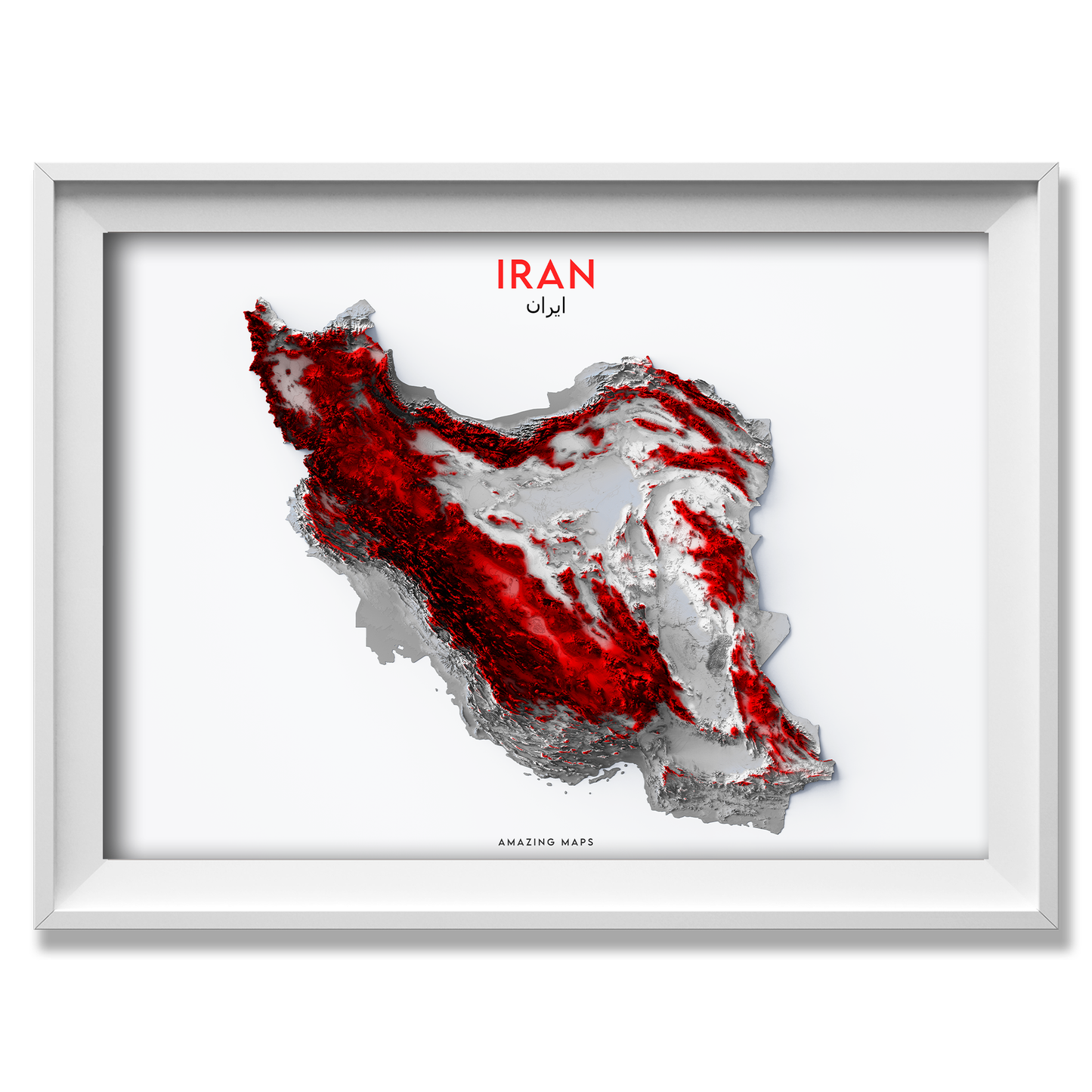 Iran Relief map