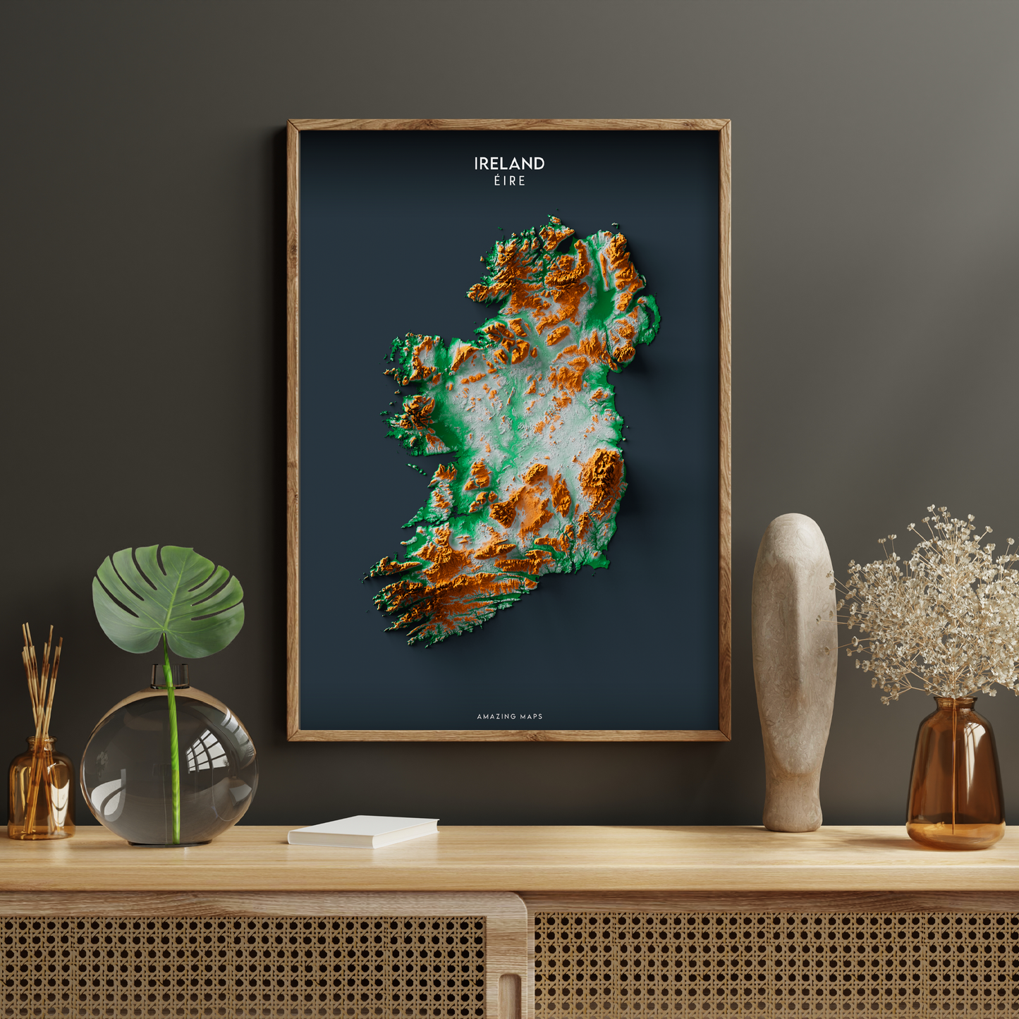 Ireland Relief map