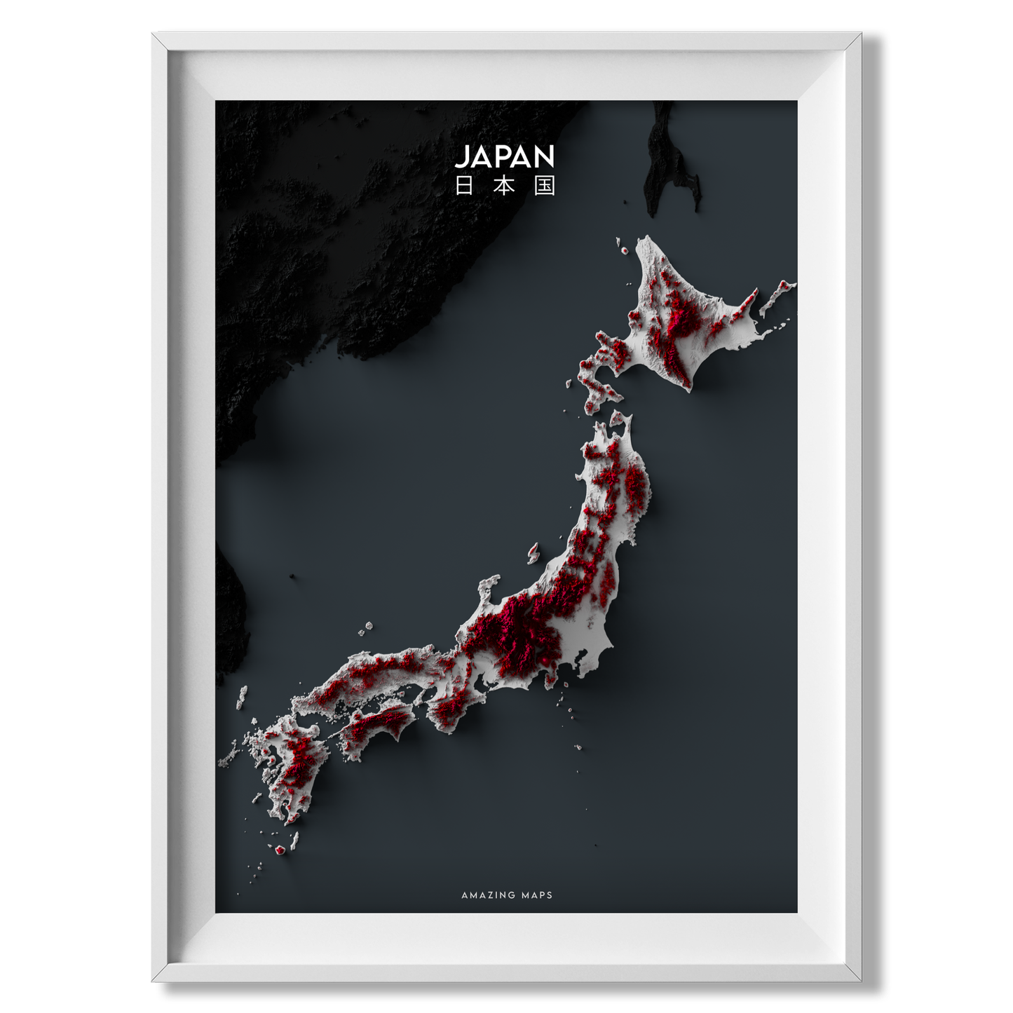 Japan Relief map