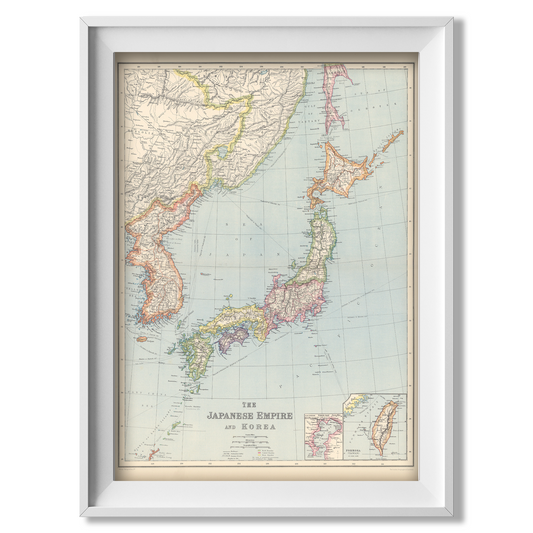 Japanese Empire Historic Map