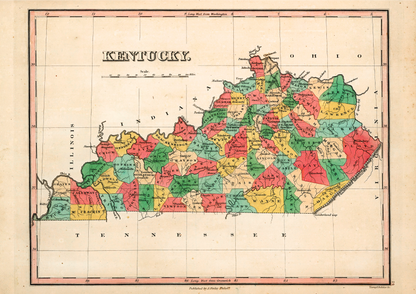 Kentucky Historic Map