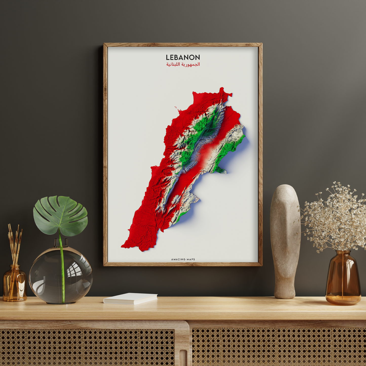 Lebanon Relief map