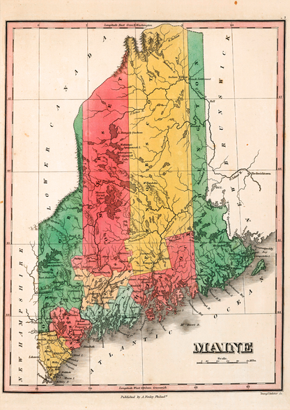 Maine Historic Map