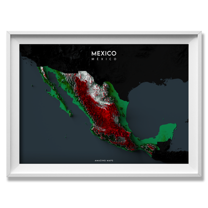 Mexico Relief map