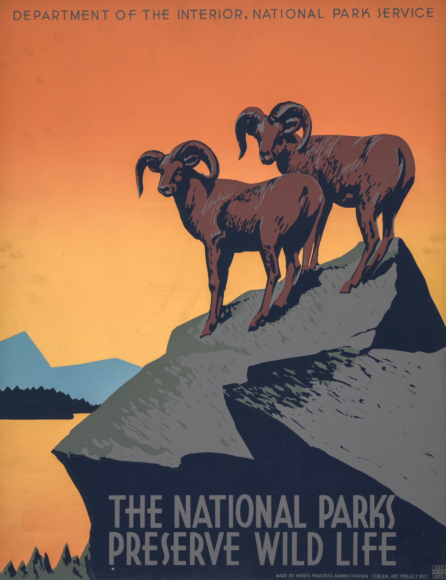 US National Parks Poster