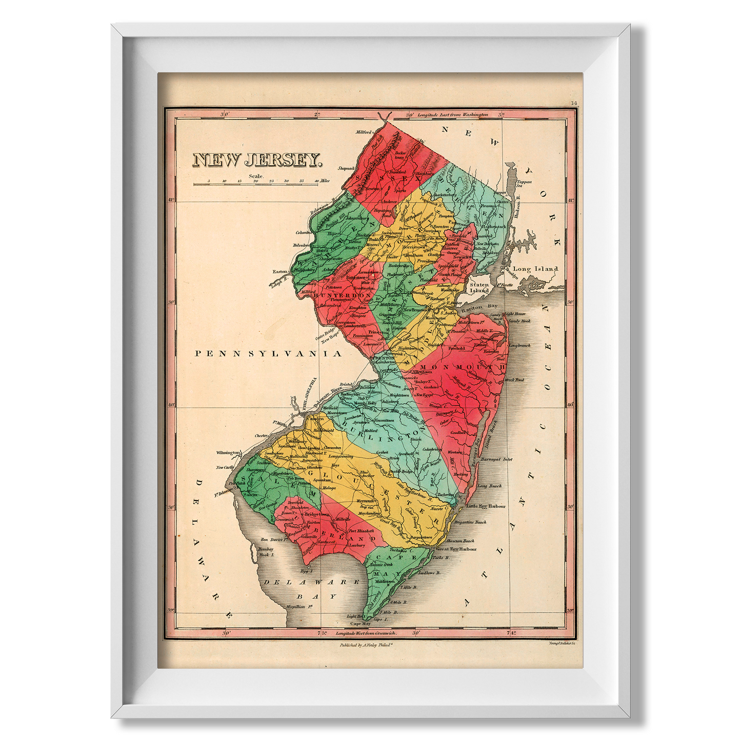 New Jersey Historic Map