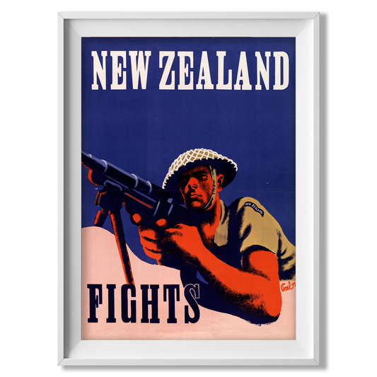 New Zealand Fights! - Propaganda Poster