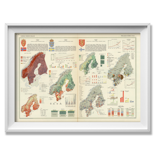 Nordic Countries Statistical Map