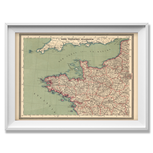 Northwest France Historical Map