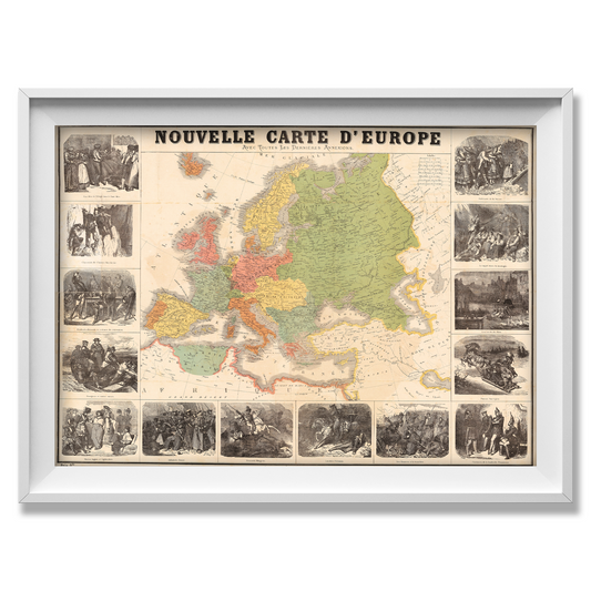 Nouvelle Carte D'Europe - Historic French Map of Europe
