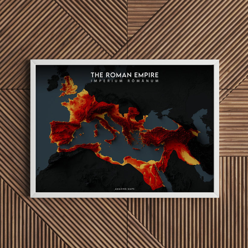 Roman Empire Relief Map - Historical Geography Poster – Amazing Maps