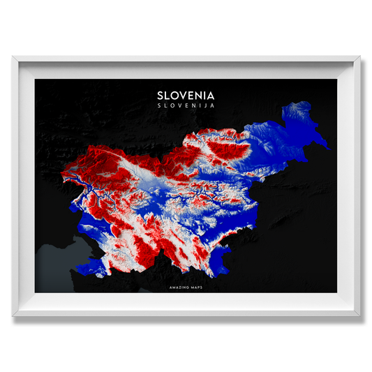 Slovenia Relief map