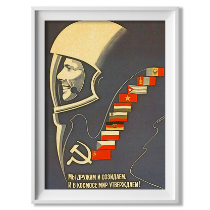 Space Peace - Soviet Poster