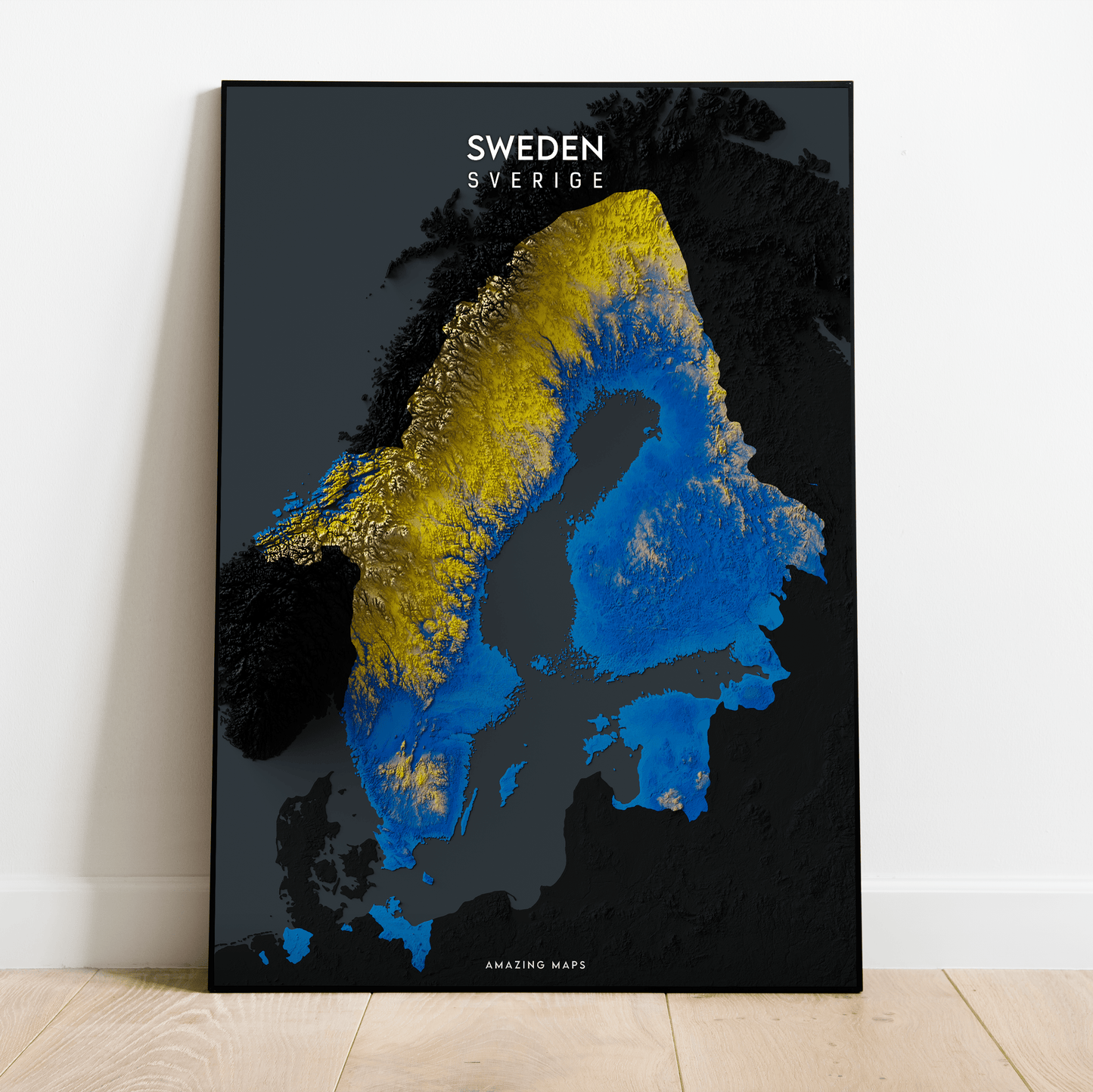 Swedish Empire Relief map